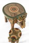 GINER Y COLOMER - Lot de 2 Figurines d'Éléphants en Bois de Mango Sculptées et Peintes à la Main - Grand Modèle 35 x 48 x 35 cm, Petit Modèle 18 x 19 x 27 cm